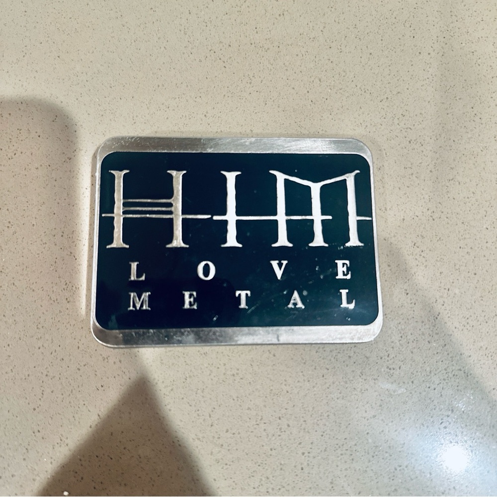 HIM Love Metal Belt Buckle
